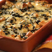 Spinach and Cheese Overnight Strata