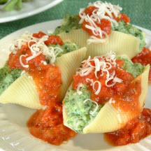 Spinach Soufflé Stuffed Shells