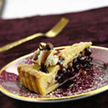 Port and Black Macerated Cherry Tart