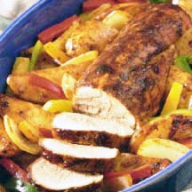 Fiesta Pork Tenderloin with Oven Roasted Vegetables