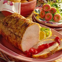 Roast Pork with Raspberry Sauce