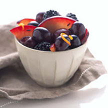 Black Fruits in Lavendar Honey Glaze