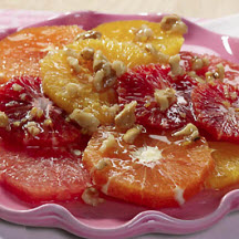 Citrus Salad with Honey Walnut Ginger Syrup