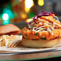 Crab Cake Sliders with Creamy Apple Coleslaw