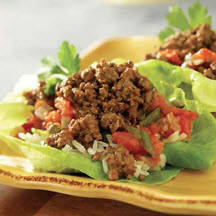 Latin Lettuce Wraps with Salsa