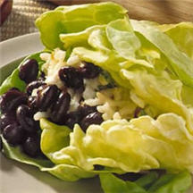 Black Bean and Cheese Lettuce Wraps