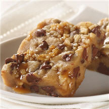 Chocolate Chip Caramel Nut Bars