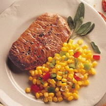 Beef Steaks with Tangy Corn Relish