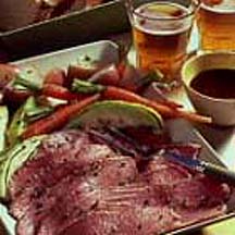 Corned Beef & Cabbage with Red Currant-Mustard Sauce