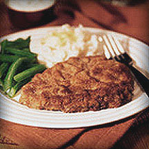 Country Fried Steaks with Spicy Blue Cheese Sauce