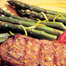 Grilled Prime Rib with Asparagus