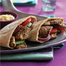 Mediterranean Beef Steak Pitas