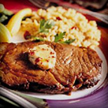 Pan-Seared "Prime" Rib with Chipotle Butter