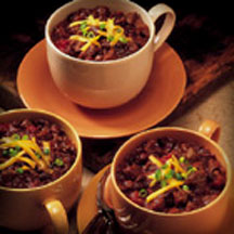 Quick Beef & Black Bean Chili