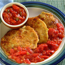 Chile Corn Pancakes with Salsa