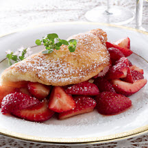 Soufflé Omelet with Balsamic Strawberries