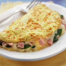 Spinach, Ham & Cheese Omelet