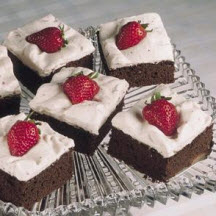 Chocolate-Strawberry Chiffon Squares