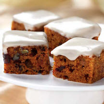 Mini Pumpkin and Date-Nut Cakes with Maple Glaze