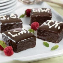 Monogrammed Mini Chocolate Cakes