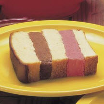 Neapolitan Ice Cream Sandwich Cake