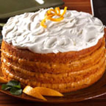 Pumpkin Torte with Orange Cream Filling