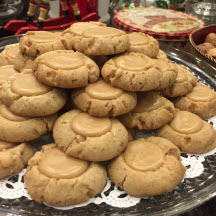 Praline Thumbprint Cookies