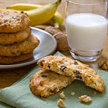 Walnut Banana Cookies