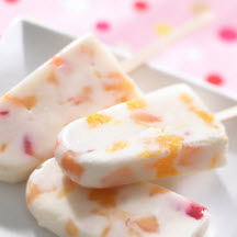 Peaches and Cream Pops