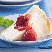 Italian Cream Pie with Strawberry Sauce