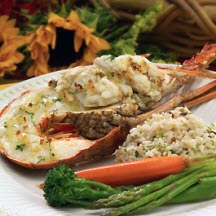 Crab-Stuffed Florida Lobster