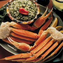 Grilled Alaska Snow Crab with Salsa Verde