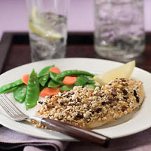 Mushroom Crusted Tilapia