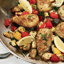 Pan Roasted Mackerel with Florida Vegetables and Fine Herbs