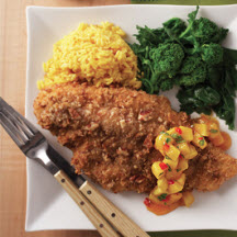 Pecan-Crusted Catfish with Spicy Mango Chutney