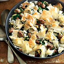 Confetti Beef and Spinach Pie