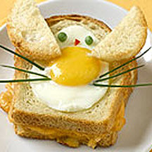 Bunny-In-The-Hole Eggs & Toast