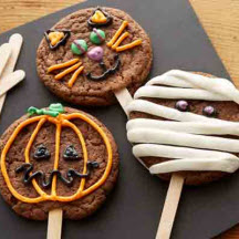 Halloween Cookies on a Stick