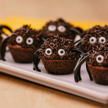 Mini Spider Brownies