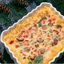 Noodle-Crusted Quiche Noel