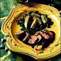 Herb Marinated California Lamb with Morels