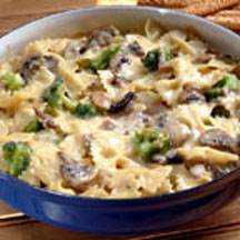 Bow Ties and Broccoli Mushroom Alfredo