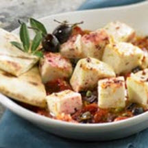 Roasted Feta Cheese, Slow Cooked Tomato Sauce, Z’aatar and Grilled Pita Bread