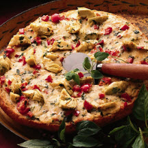 Artichoke Foccacia Pizza with Parmesan Cheese