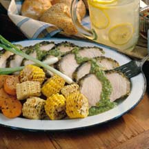 Grilled Chimichurri Pork Roast