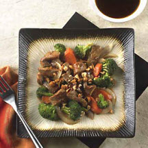 Hoisin Orange Pork with Asian Vegetables