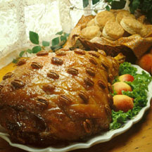 Peach-Glazed Country Ham