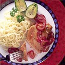 Pork Chops with Red Onions and Fennel Seed