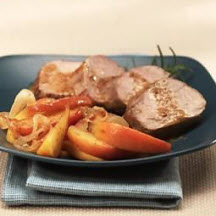 Roasted Pork Tenderloin with Mustard Apple Relish