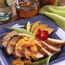 Caribbean Honey-Spiced Chicken with Mango